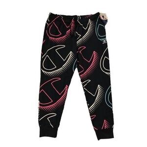 Champion Classic Fleece All Over Logo Sweatpants Joggers Men’s Size Medium